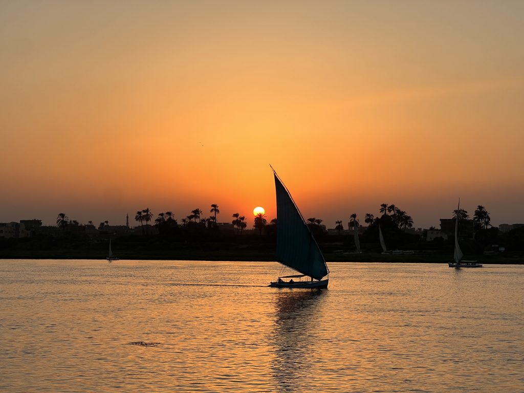 Cruising the Nile at sunset
